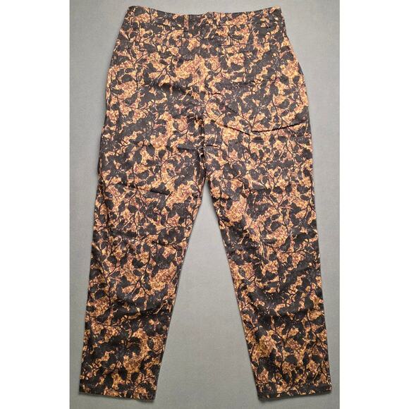 Peruvian Connection Women 10 Dress Pant Cropped Dark Autumn Floral Stretch 32x27 - Picture 8 of 8